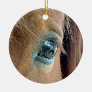 Hästvisionprydnad Julgransprydnad Keramik