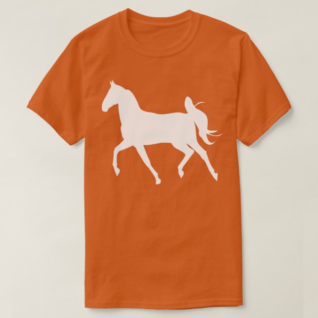Hästvit T Shirt (Design framsida)