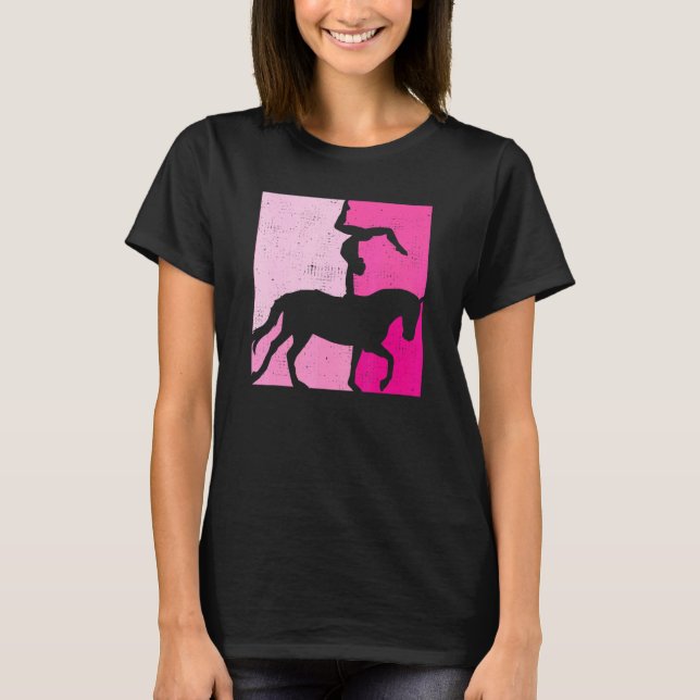 Hästvoltär hästar för voltige t shirt (Framsida)