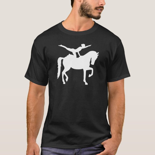 Hästvoltigeringflicka T Shirt (Framsida)