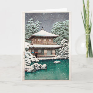 Hasui Kawase Winter Scene Kort