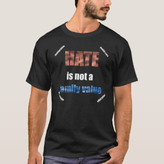 Hat är inte en familjevärderingutslagsplats tee shirt