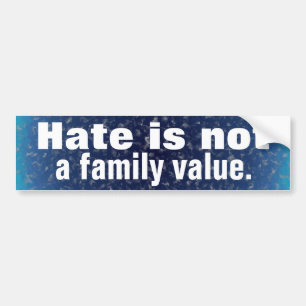 Hat är inte ett familjvärde bildekal