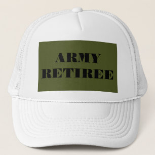 Hat Army Retiree Truckerkeps