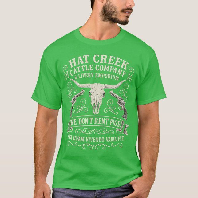 HAT BÄCK CATTLE COMPANY & LIVERY EMPORIUM T SHIRT (Framsida)