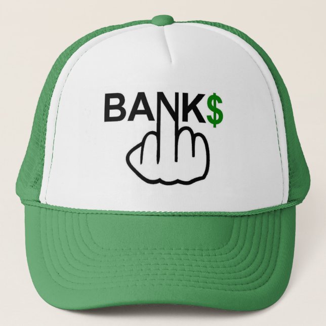 Hat Banker Corrupt Truckerkeps (Framsida)