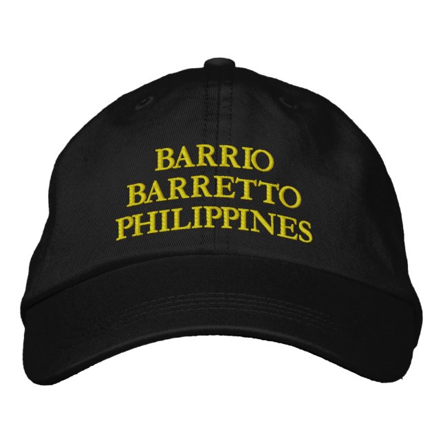 HAT BARRIO BARRETTO PHILIPPINES BRODERAD KEPS (Framsida)