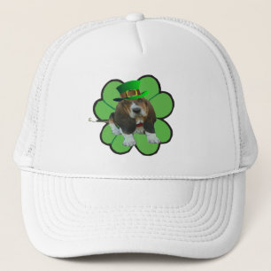 Hat Basset Hound Lycklig St patrick's day Klöver Keps