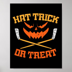 Hat Bus eller godis Ice Hockey Halloween Boy Manar Poster