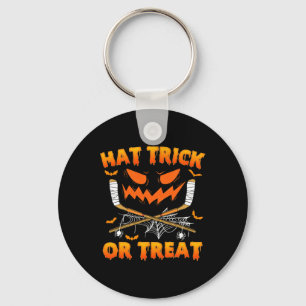 Hat Bus eller godis Roligt Ice Hockey Halloween Co Nyckelring