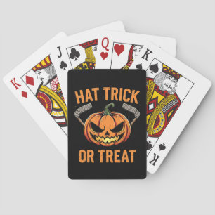 Hat Bus eller godis Spooky Halloween ice Hockey Casinokort