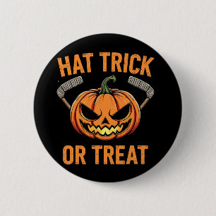 Hat Bus eller godis Spooky Halloween ice Hockey Knapp
