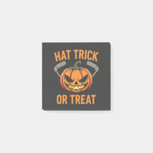 Hat Bus eller godis Spooky Halloween ice Hockey Post-it Block
