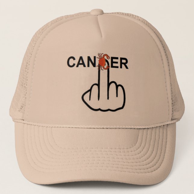 Hat Cancer Flip Truckerkeps (Framsida)