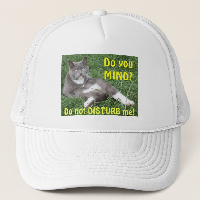 Hat Cat Do you Mind Truckerkeps (Framsida)