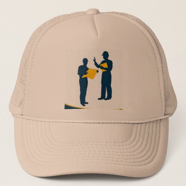 HAT CONSTRUUCTION HAT BEIGE CUSTOMIZE KEPS (Framsida)