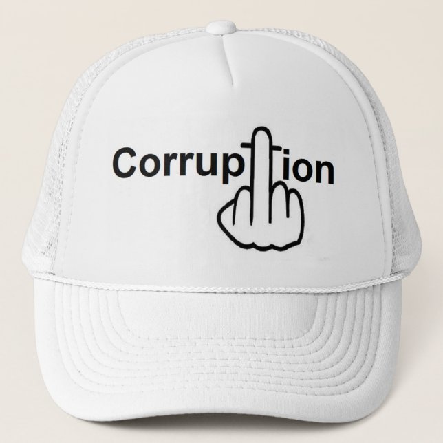 Hat Corruption Sucks Truckerkeps (Framsida)