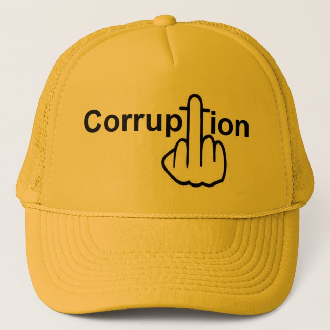 Hat Corruption Sucks Truckerkeps (Framsida)