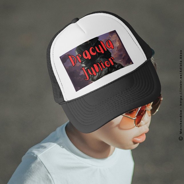 Hat - Dracula Junior designad av Poet Adiela Akoo Keps (DJ Cap designed by Poet Adiela Akoo. Browse my store now 4 more interesting finds & gr8t gift ideas )