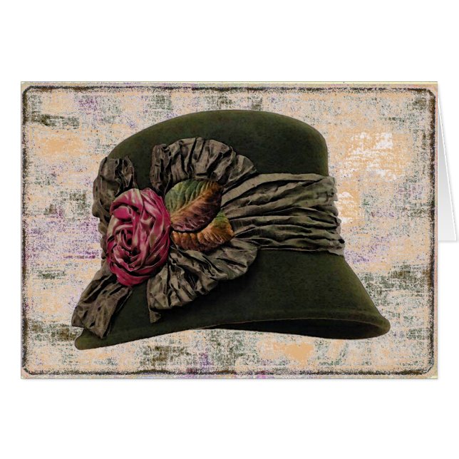 Hat Elegance ~ Card OBS Kort (Framsidan Horizontal)