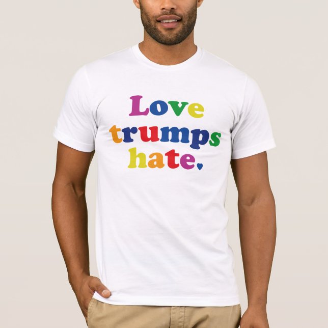 Hat för GLBT-kärlektrumfer Tee (Framsida)
