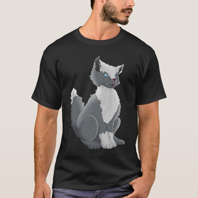 Hat för katt t shirt (Framsida)