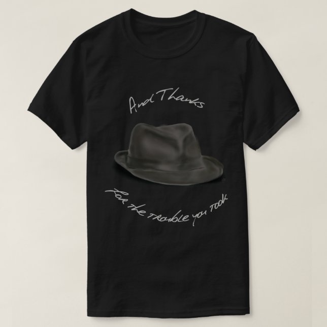 Hat för Leonard Cohen, och tack T Shirt (Design framsida)