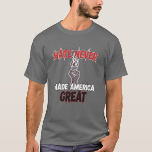 Hat gjorde aldrig Amerika bra Patriotisk protest T Shirt