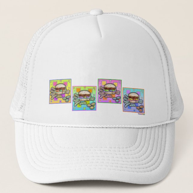 HAT HAMBURGER HAT - SPORTTJP TRUCKERKEPS (Framsida)