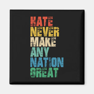 Hat har aldrig gjort någon nation stor Anti Trump Magnet