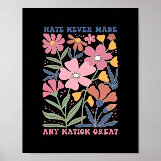 Hat har aldrig gjort någon nation stor poster (Framsidan)