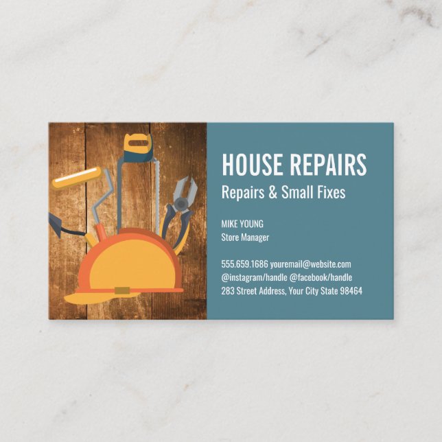 Hat Hat Verktyg | Konstruktionskort för avtalade t Tidsbeställning Kort (Framsida)