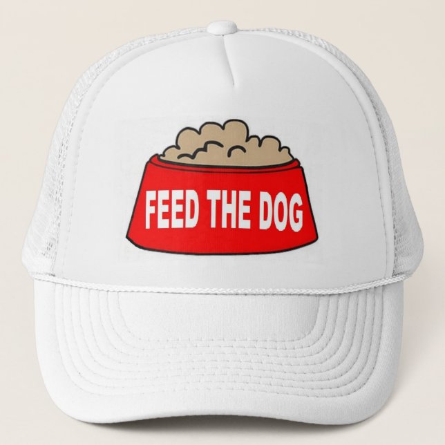 Hat Hund Bowl Red Matar Hund Truckerkeps (Framsida)
