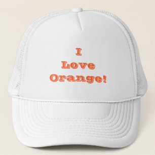 Hat I Kärlek Orange Truckerkeps