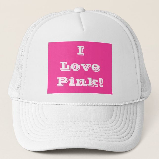 Hat I Kärlek Rosa Truckerkeps (Framsida)
