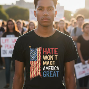 Hat Inte Kommer Att Göra Amerika Stort Politisk T- T Shirt