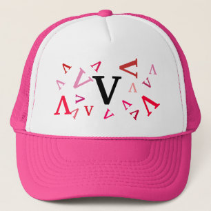 Hat - Jumiled Brev i Pinks Keps