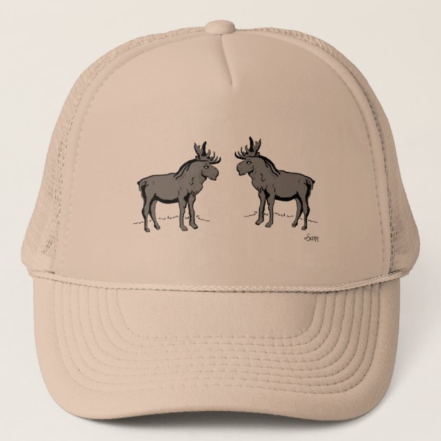 Hat: Kärlek i en moose Keps (Framsida)