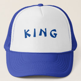 Hat King Cap Anpassad Text Trucker Hattar eller Ke Keps