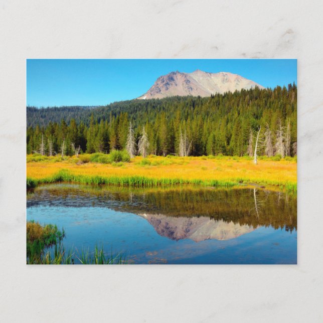 Hat Lake i Lassen Volcanic National Park Vykort (Framsida)