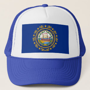 Hat med Flagga av New Hampshire State - USA Keps