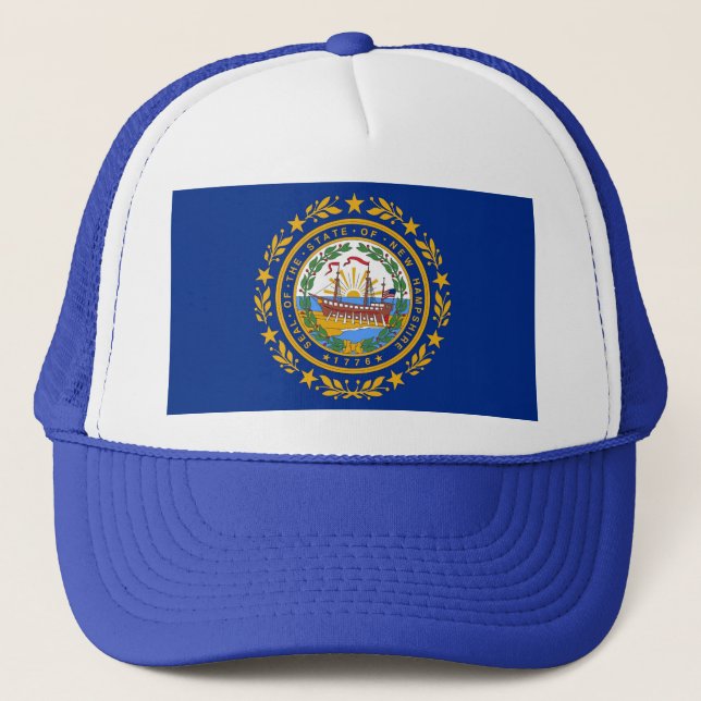 Hat med Flagga av New Hampshire State - USA Keps (Framsida)