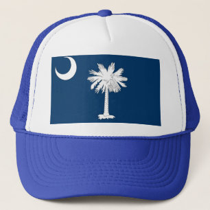 Hat med Flagga av South Carolina State - USA Truckerkeps