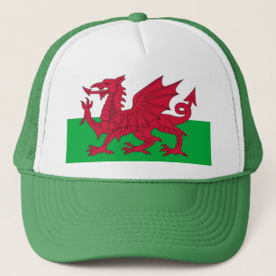 Hat med Flagga av Wales Keps