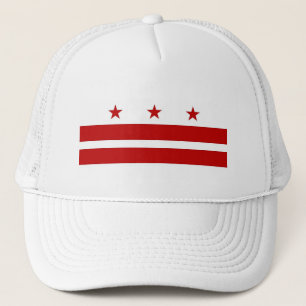 Hat med Flagga av Washington DC - USA Truckerkeps
