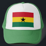 Hat med Flagga Ghana Keps<br><div class="desc">Visa upp ert nationella pride i stil med denna djärva och patriotiska hatt som har flagga Ghana! Designat att stå ut, den här hatten visningar stolt det pulserande röda färgen, gulten och grönten i Ghanas flagga, kompletterad med den ikoniska svarta stjärnan. Det är ett tillbehör till snyggten som perfekt blandar...</div>