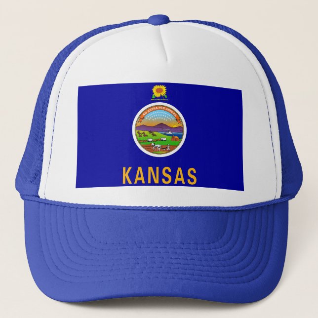 Hat med Flagga Kansas State - USA Keps (Framsida)