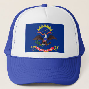 Hat med Flagga North Dakota State - USA Truckerkeps