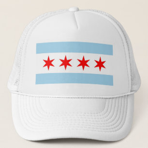 Hat med Flagga of Chicago, Illinois State - USA Keps