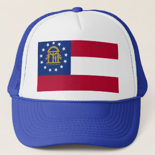 Hat med Flagga of Georgia State - USA Truckerkeps